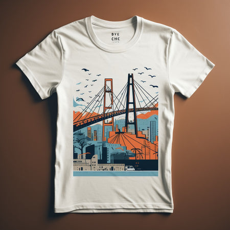 CIty Link white half sleeve t-shirt