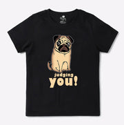 judging you kids tshirt | Half sleeve Black  kids Tshirt
