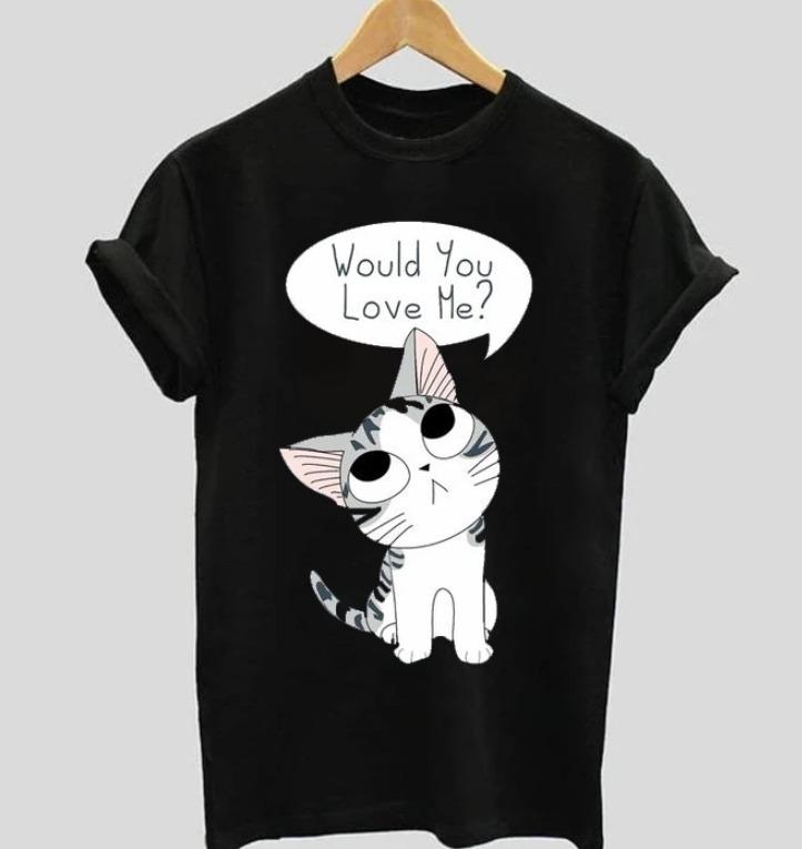 Needy Cat | Half sleeve black Tshirt