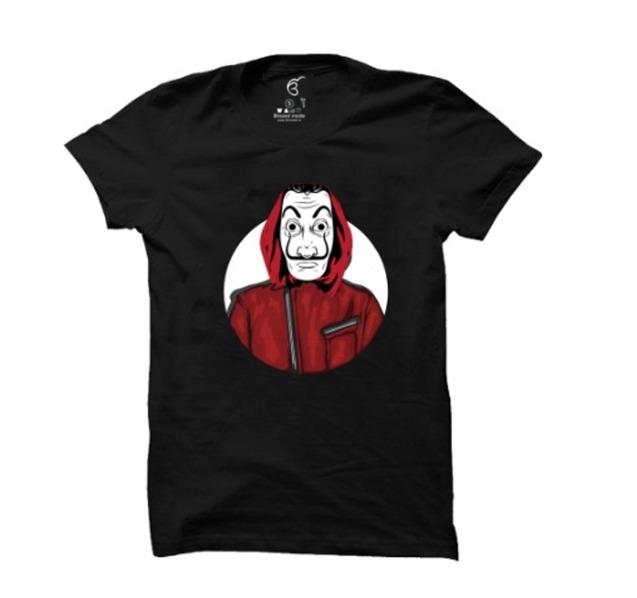 Heist | Half sleeve black Tshirt