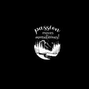 moves mountains | Half sleeve black Tshirt