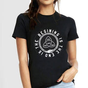 End is begining | Black top tshirt