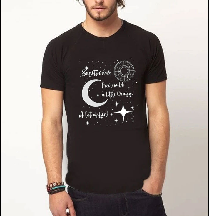 Sagittarius born |  t-shirt black