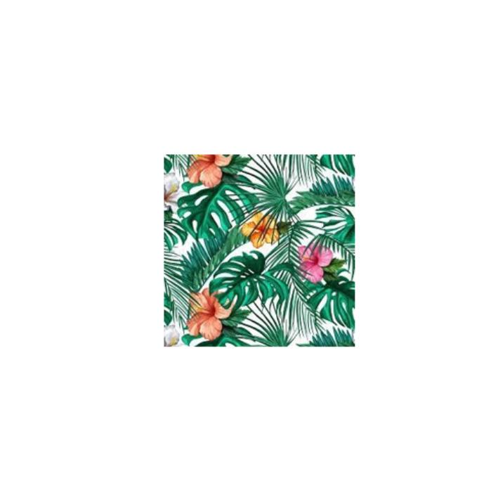 tropical vibes | Half sleeve White Tshirt