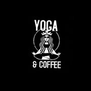 yoga & coffee | Black top tshirt