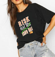risq hai toh ishq hai | Half sleeve black Tshirt
