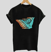 chill | Half sleeve black Tshirt