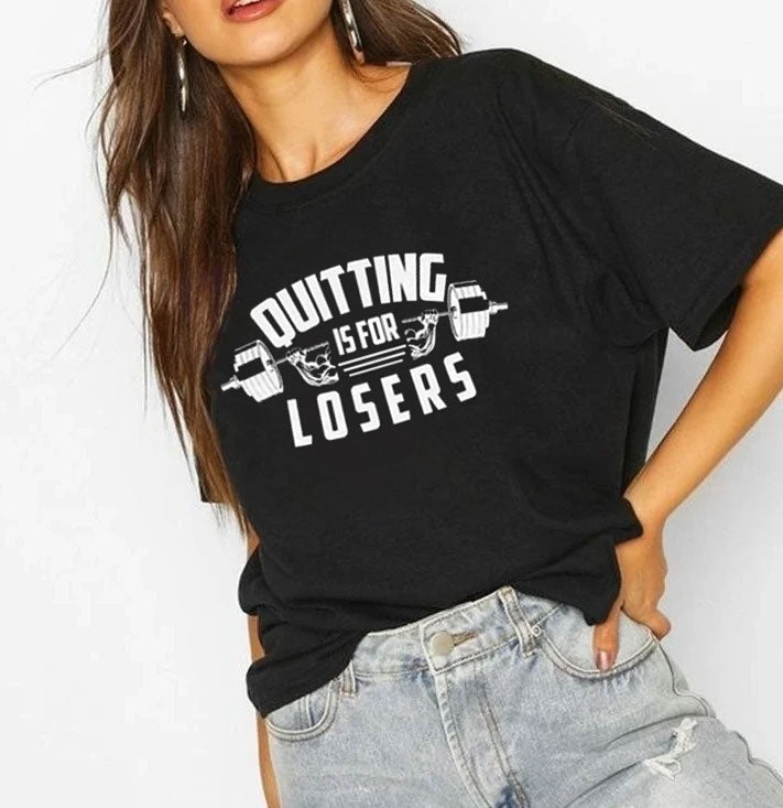 Quitting Is For Losers |  t-shirt black