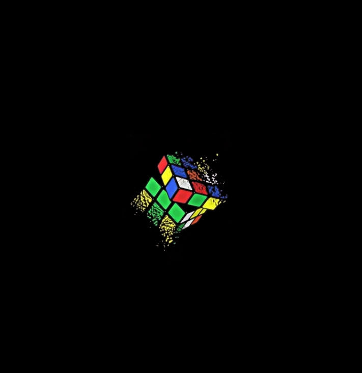 Rubik's cube |  t-shirt black