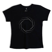 sacred circle |  Woman's Top Half sleeve Black Top