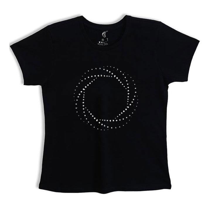 sacred circle |  Woman's Top Half sleeve Black Top