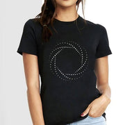 sacred circle |  Woman's Top Half sleeve Black Top