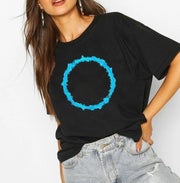 circles of waves |  t-shirt black