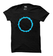 circles of waves |  t-shirt black