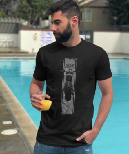 Bike tyre | Half sleeve Black Tshirt