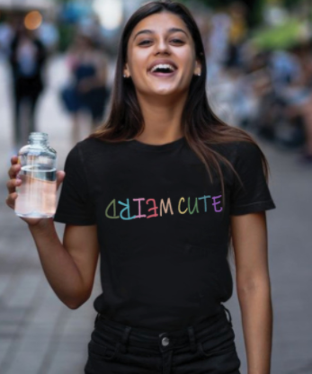 weird Cute |  Woman's Half Sleeve Top
