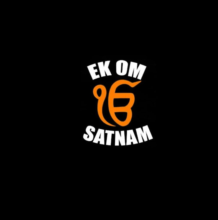 Ek omkar satnam | Half sleeve black Tshirt