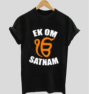 Ek omkar satnam | Half sleeve black Tshirt