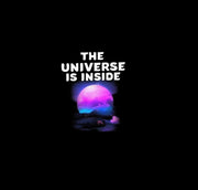 universe is inside| Half sleeve White Tshirt