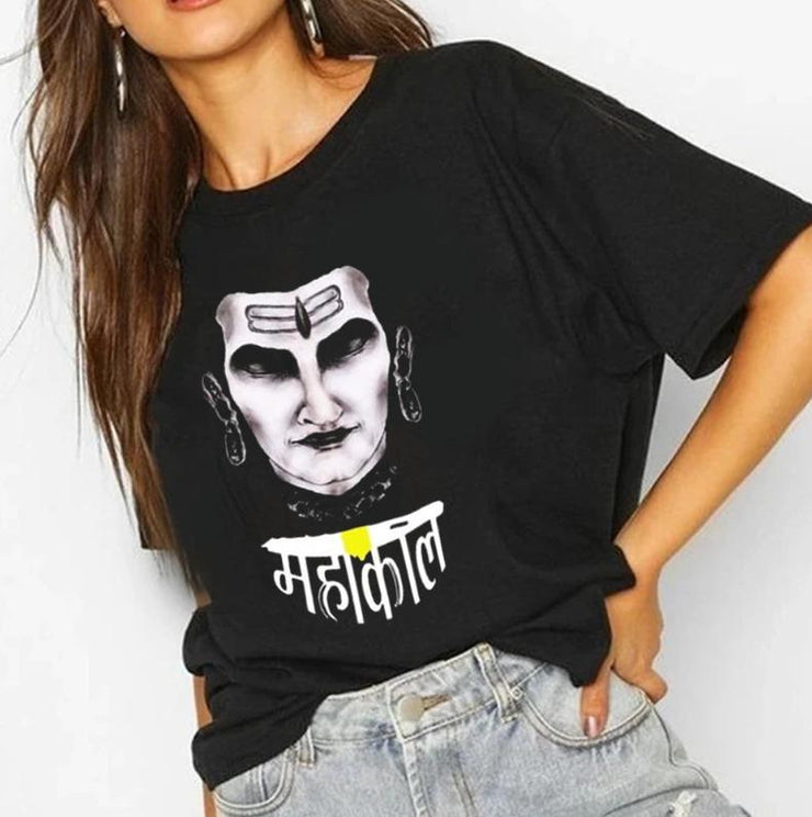 Jai Mahakal | Half sleeve black Tshirt