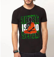 There Is no Spoon | Half sleeve Black Tshirt