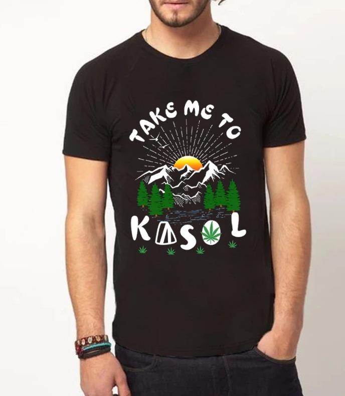 Take Me to kasol | Half sleeve black Tshirt