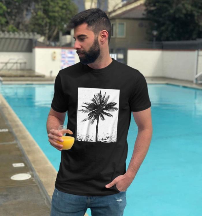 Vintage Palm Vibes | Half sleeve Tshirt