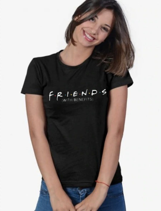 F.r.i.e.n.d.s with benefits | Woman's Half Sleeve Top