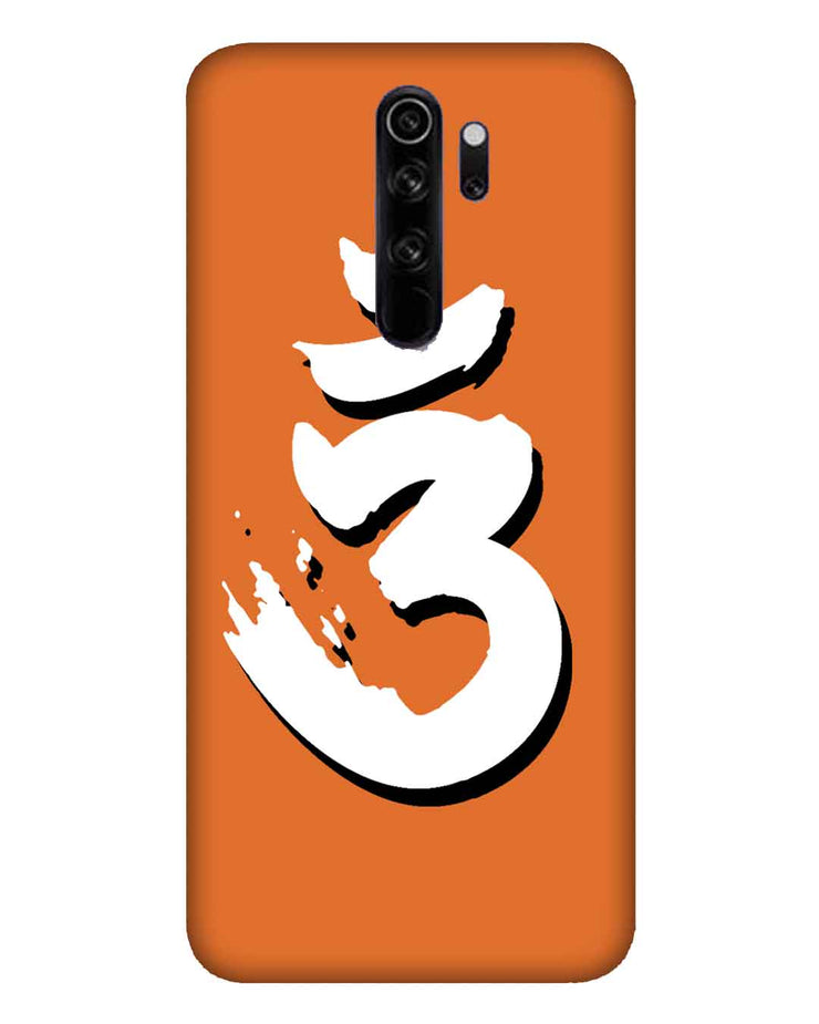 Saffron AUM the un-struck sound Brown | Redmi note 8 pro Phone Case