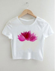 Lotus Sutra |  Woman's Top Half sleeve White Top