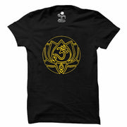 Divine Lotus | Half sleeve yellow Tshirt