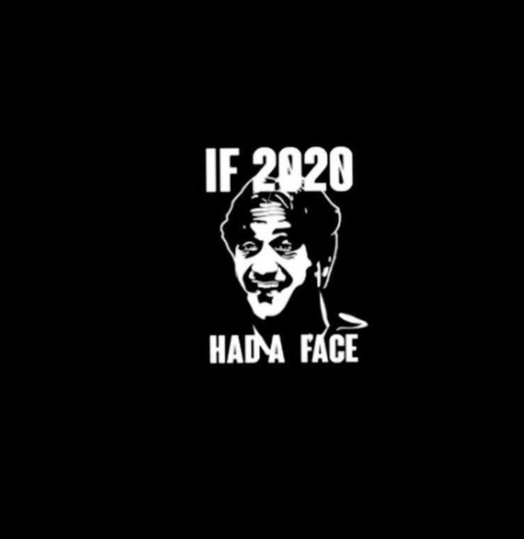 If 2020 had face | Half sleeve black Tshirt