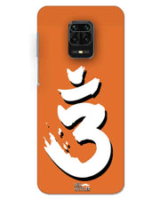 Saffron AUM the un-struck sound Brown | redmi note 9 pro max Phone Case