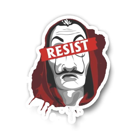 Resist Money Heist Fanart Sticker