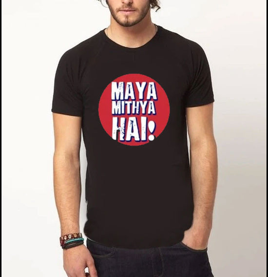 Maya mithya hai |  t-shirt black