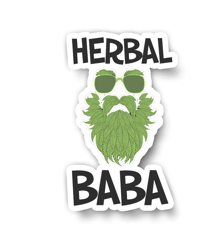 Herbal baba Sticker – Desi Hustler