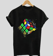Rubik's cube | Half sleeve black Tshirt