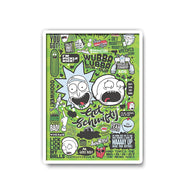 Rick and Morty adventures fanart Sticker