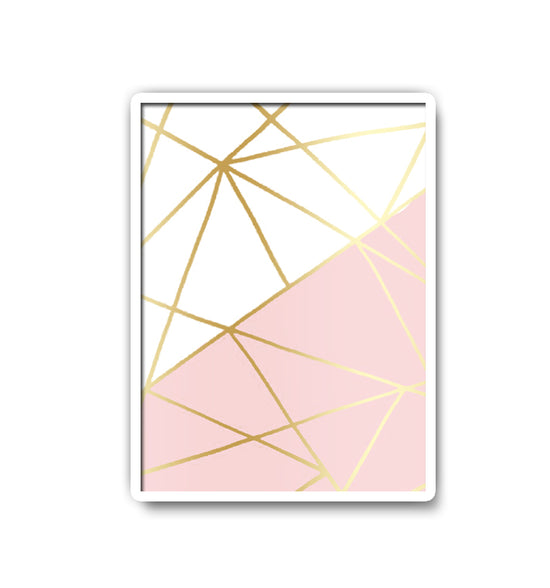 Pink & Gold Sticker