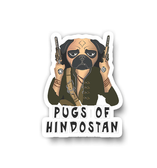 Pugs Of Hindustan Sticker