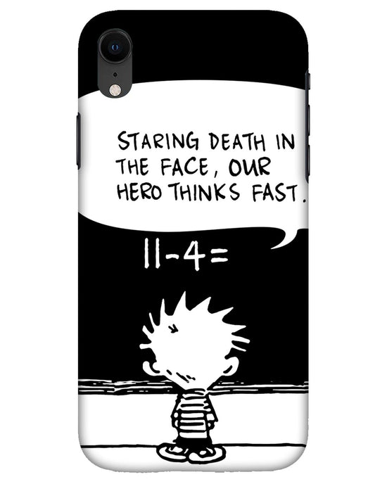 Our Hero Thinks Fast |  iPhone XR Phone Case