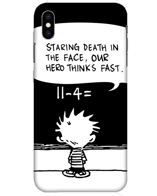 Our Hero Thinks Fast |  iPhone XS Phone Case