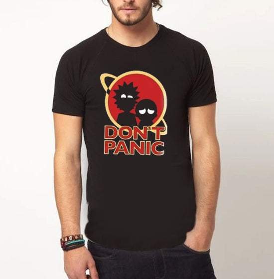 Don't panic  | Black t-shirt