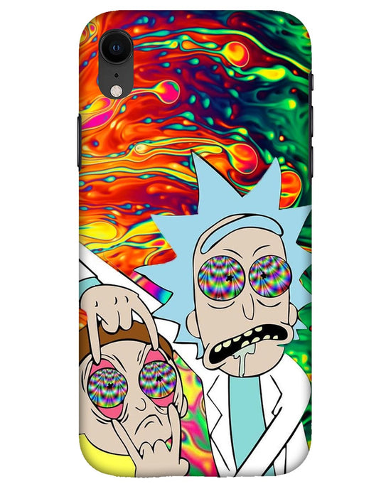 Rick and Morty psychedelic fanart  |  iPhone XR Phone Case