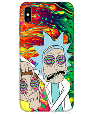 Rick and Morty psychedelic fanart  |  iPhone XS Phone Case