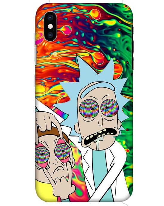 Rick and Morty psychedelic fanart  |  iPhone XS Phone Case