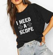 I need a scope |  t-shirt black