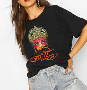 Lord Hanuman | Half sleeve black Tshirt