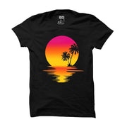 Sunset at the beach |  t-shirt black