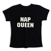 Nap Queen| black  Top T-Shirt